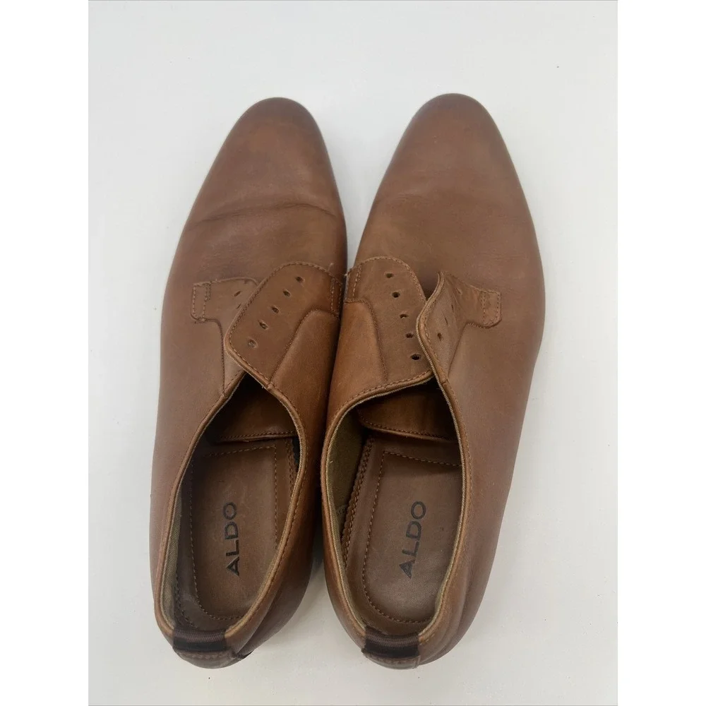 ALDO Men's Leather‎ Brown Dress Shoes Lace Up Size 9.5